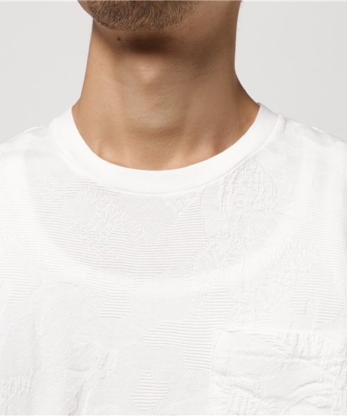 HYSTERIC GLAMOUR（ヒステリックグラマー）の「WOODLAND GUITAR総柄ジャカード T-SH（Tシャツ/カットソー・メンズ・ホワイト系その他/グリーン系カモフラージュ/ネイビー・SMALL/MEDIUM/LARGE）」の7枚目の写真