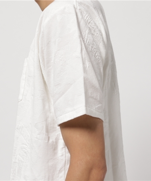 HYSTERIC GLAMOUR（ヒステリックグラマー）の「WOODLAND GUITAR総柄ジャカード T-SH（Tシャツ/カットソー・メンズ・ホワイト系その他/グリーン系カモフラージュ/ネイビー・SMALL/MEDIUM/LARGE）」の8枚目の写真