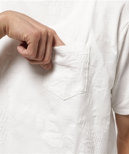 HYSTERIC GLAMOUR（ヒステリックグラマー）の「WOODLAND GUITAR総柄ジャカード T-SH（Tシャツ/カットソー・メンズ・ホワイト系その他/グリーン系カモフラージュ/ネイビー・SMALL/MEDIUM/LARGE）」の10枚目の写真