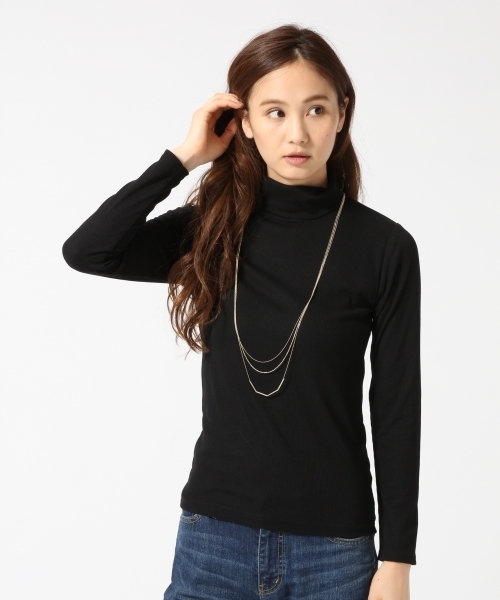 GLOBAL WORK（グローバルワーク）の「スパンテレコタートル長袖/725126（Tシャツ/カットソー・レディース・ワインレッド/ホワイト/ライトグレー/ブラウン系その他/その他/ブラック・SMALL/MEDIUM/LARGE）」の3枚目の写真