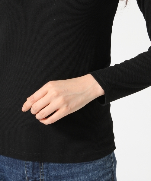 GLOBAL WORK（グローバルワーク）の「スパンテレコタートル長袖/725126（Tシャツ/カットソー・レディース・ワインレッド/ホワイト/ライトグレー/ブラウン系その他/その他/ブラック・SMALL/MEDIUM/LARGE）」の14枚目の写真