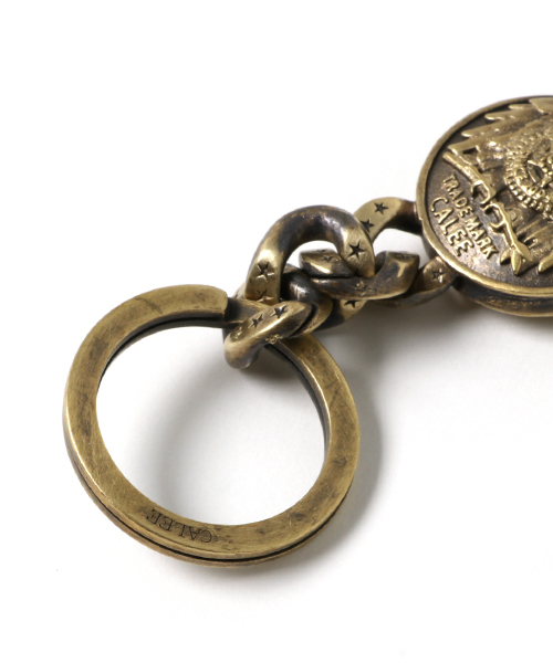 美品　キャリー　calee コンチョ　concho key ring brass CALEE キャリー キーチェーン CONCHO KEY RING BRASS イーグル