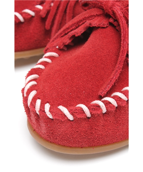 Minnetonka(ミネトンカ)の「【MINNETONKA】ミネトンカ KiltySuedeMoc(ブーツ・レディース・レッド・6/7/8)」の8枚目の写真