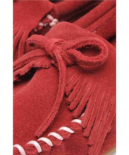 Minnetonka(ミネトンカ)の「【MINNETONKA】ミネトンカ KiltySuedeMoc(ブーツ・レディース・レッド・6/7/8)」の5枚目の写真