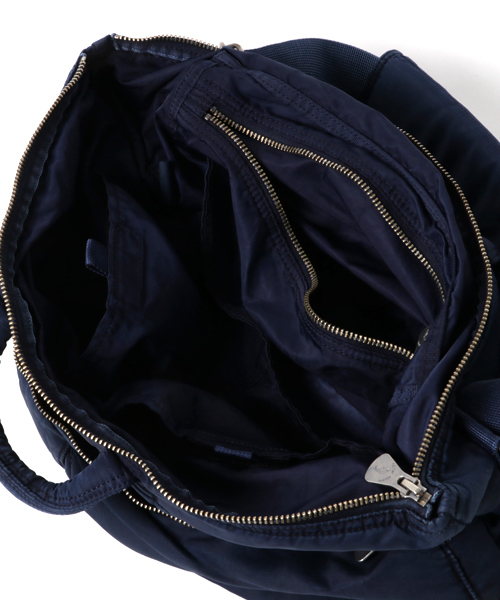 PORTER CLASSIC（ポータークラシック）の「【Porter Classic 】ポータークラシック/ SUPER NYLON ヘルメットケースLサイズ（ショルダーバッグ・メンズ・ブルー/ブラック・FREE）」の7枚目の写真