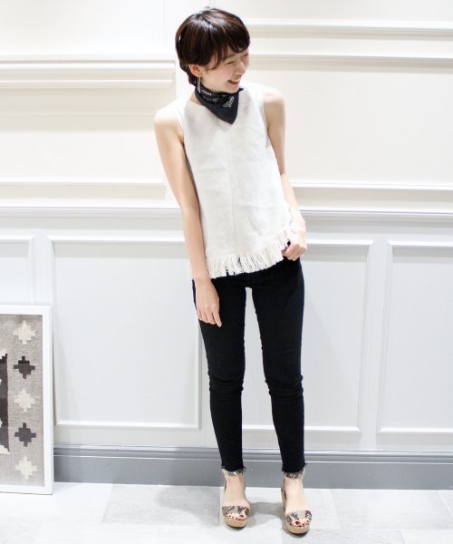 plage(プラージュ)の「スキニーパンツ◆(デニムパンツ・レディース・ブラック/ネイビー・36/38/40)」の16枚目の写真