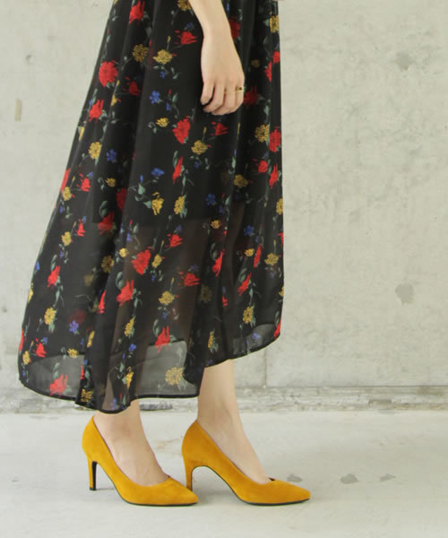 SESTO(セスト)の「8cmヒール美脚ポインテッドトゥパンプス(パンプス・レディース・パープル/マスタード/ブラック系その他/ブルー/ブラウン/ベージュ系その他/その他/レッド/レオパード/アイボリー/ブラック/グレイッシュベージュ/チェック/ダークベージュ・22/23/23.5/25.5/24.5/22.5/24)」の11枚目の写真