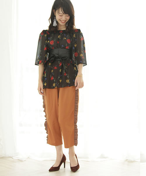 SESTO(セスト)の「8cmヒール美脚ポインテッドトゥパンプス(パンプス・レディース・パープル/マスタード/ブラック系その他/ブルー/ブラウン/ベージュ系その他/その他/レッド/レオパード/アイボリー/ブラック/グレイッシュベージュ/チェック/ダークベージュ・22/23/23.5/25.5/24.5/22.5/24)」の22枚目の写真