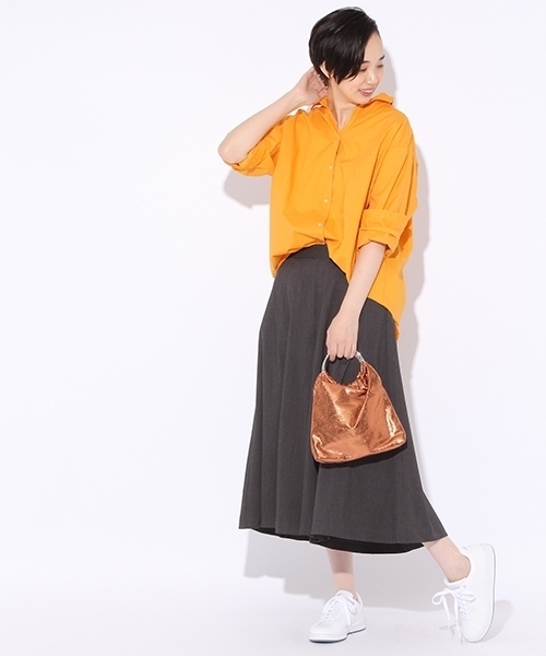 niko and...(ニコアンド)の「メタリックハンドルバッグ【niko and ...】(ハンドバッグ・レディース・オレンジ/ネイビー/ピンク/グレー・0)」の14枚目の写真