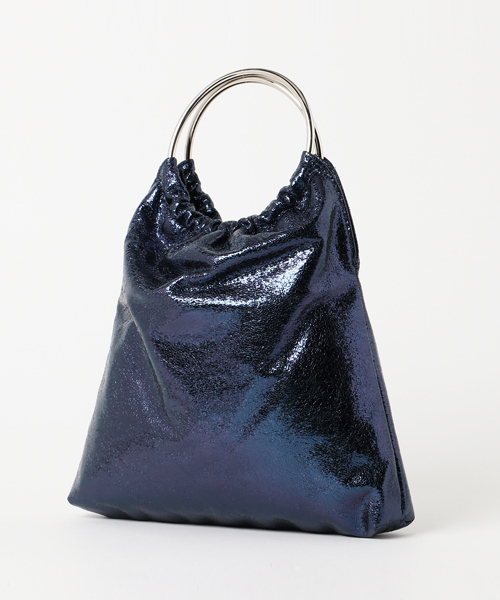 niko and...(ニコアンド)の「メタリックハンドルバッグ【niko and ...】(ハンドバッグ・レディース・オレンジ/ネイビー/ピンク/グレー・0)」の5枚目の写真