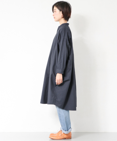 かぐれ(カグレ)の「製品染めシャツワンピース(シャツワンピース・レディース・ピンク系その他/ブルー系その他/チャコールグレー・FREE)」の5枚目の写真