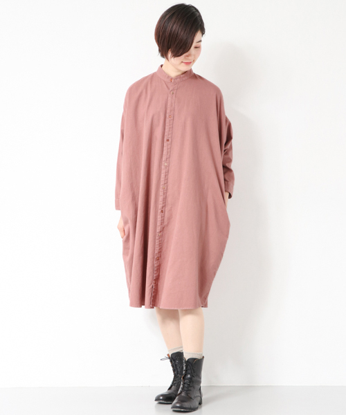 かぐれ(カグレ)の「製品染めシャツワンピース(シャツワンピース・レディース・ピンク系その他/ブルー系その他/チャコールグレー・FREE)」の20枚目の写真