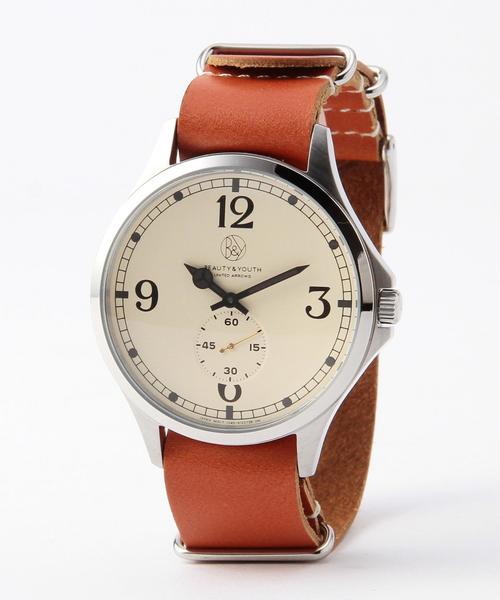 BEAUTY&YOUTH UNITED ARROWS（ビューティーアンドユースユナイテッドアローズ）の「BYW MILITARY LTR42mm◆（アナログ腕時計・メンズ・オフホワイト/ブラック/ネイビー/その他1・フリー）」の2枚目の写真