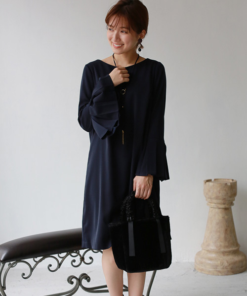 REAL CUBE（リアルキューブ）の「REAL CUBE グログランリボンフリルハンドルファートートバッグ（トートバッグ・レディース・ブラック/グレー/チャコール/カーキ/ネイビー/ピンク・FREE）」の18枚目の写真