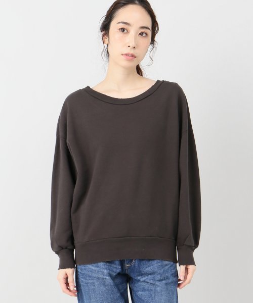 plage（プラージュ）の「製品染め裏毛プルオーバー◆（Tシャツ/カットソー・レディース・ブラウン/アイボリー/キャメル・FREE）」の3枚目の写真