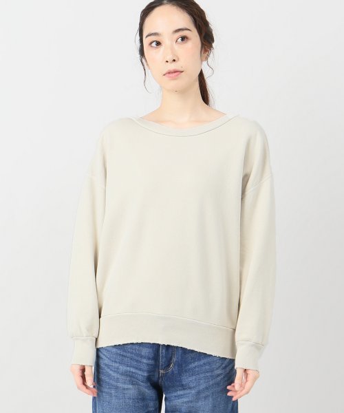 plage（プラージュ）の「製品染め裏毛プルオーバー◆（Tシャツ/カットソー・レディース・ブラウン/アイボリー/キャメル・FREE）」の2枚目の写真