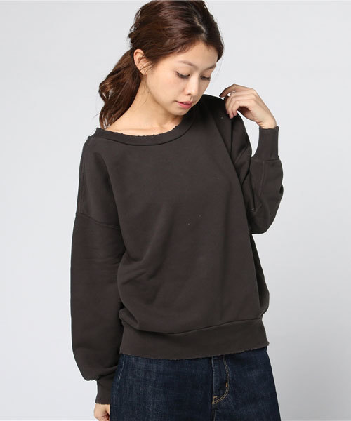 plage（プラージュ）の「製品染め裏毛プルオーバー◆（Tシャツ/カットソー・レディース・ブラウン/アイボリー/キャメル・FREE）」の11枚目の写真