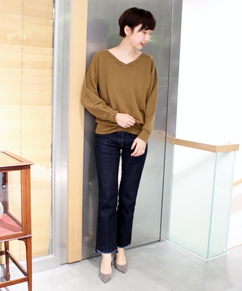 plage（プラージュ）の「製品染め裏毛プルオーバー◆（Tシャツ/カットソー・レディース・ブラウン/アイボリー/キャメル・FREE）」の17枚目の写真