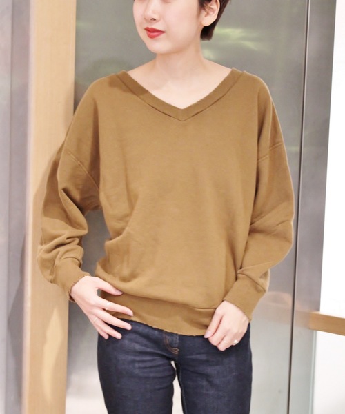 plage（プラージュ）の「製品染め裏毛プルオーバー◆（Tシャツ/カットソー・レディース・ブラウン/アイボリー/キャメル・FREE）」の15枚目の写真