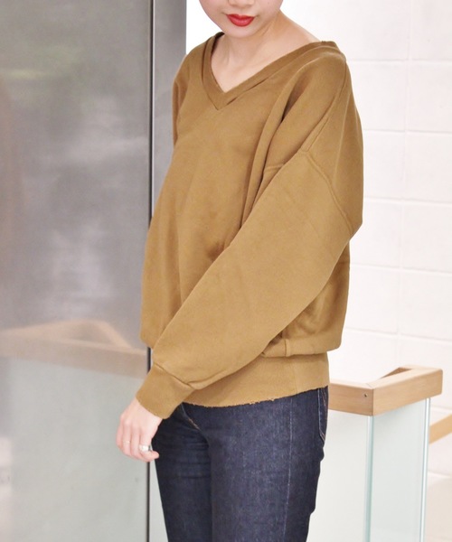 plage（プラージュ）の「製品染め裏毛プルオーバー◆（Tシャツ/カットソー・レディース・ブラウン/アイボリー/キャメル・FREE）」の22枚目の写真