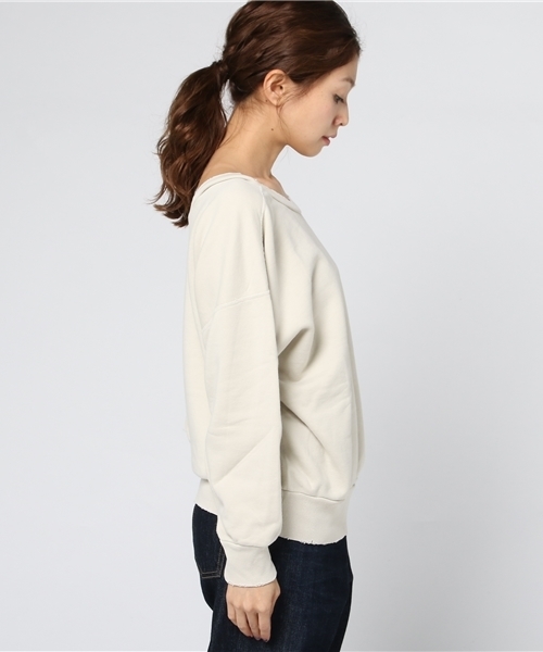 plage（プラージュ）の「製品染め裏毛プルオーバー◆（Tシャツ/カットソー・レディース・ブラウン/アイボリー/キャメル・FREE）」の4枚目の写真