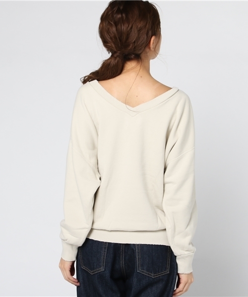 plage（プラージュ）の「製品染め裏毛プルオーバー◆（Tシャツ/カットソー・レディース・ブラウン/アイボリー/キャメル・FREE）」の5枚目の写真