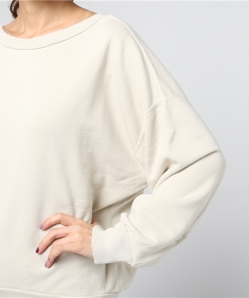 plage（プラージュ）の「製品染め裏毛プルオーバー◆（Tシャツ/カットソー・レディース・ブラウン/アイボリー/キャメル・FREE）」の7枚目の写真