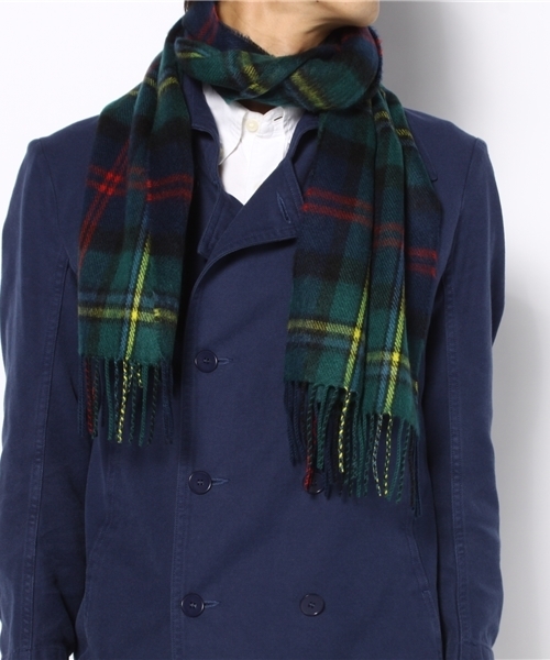 WEGO（ウィゴー）の「アクリルマフラー（マフラー・メンズ・グリーン・FREE）」の4枚目の写真