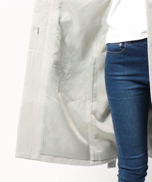 earth music&ecology（アースミュージックアンドエコロジー）の「・フードコート（その他アウター・レディース・ネイビー/グレー/キャメル・FREE）」の6枚目の写真