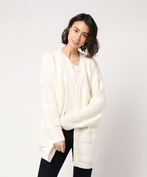 ROXY（ロキシー）の「MAGNOLIA SKY/ロキシー カーディガン（カーディガン/ボレロ・レディース・ブラック/ホワイト・SMALL/MEDIUM/LARGE）」の5枚目の写真