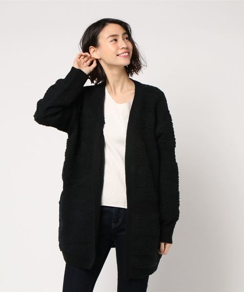 ROXY（ロキシー）の「MAGNOLIA SKY/ロキシー カーディガン（カーディガン/ボレロ・レディース・ブラック/ホワイト・SMALL/MEDIUM/LARGE）」の6枚目の写真