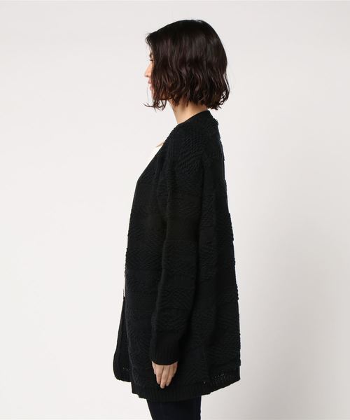 ROXY（ロキシー）の「MAGNOLIA SKY/ロキシー カーディガン（カーディガン/ボレロ・レディース・ブラック/ホワイト・SMALL/MEDIUM/LARGE）」の3枚目の写真