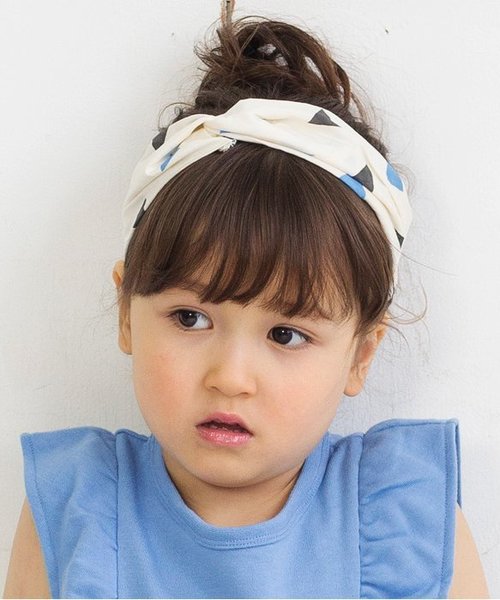 BREEZE（ブリーズ）の「ネット限定ヘアバンド（ヘアバンド・キッズ・グレー/サーモンピンク/オフホワイト・50/56）」の2枚目の写真