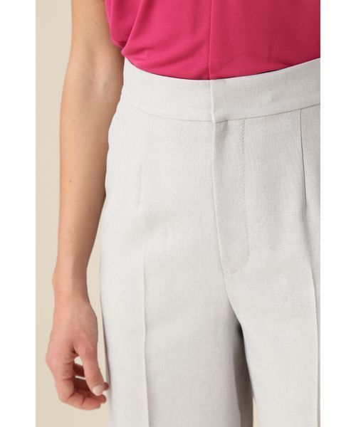 PINKY&DIANNE（ピンキーアンドダイアン）の「◆ドライポプリンカマーベルト付きワイドパンツ（その他パンツ・レディース・グレー/ブルー・34/38）」の4枚目の写真