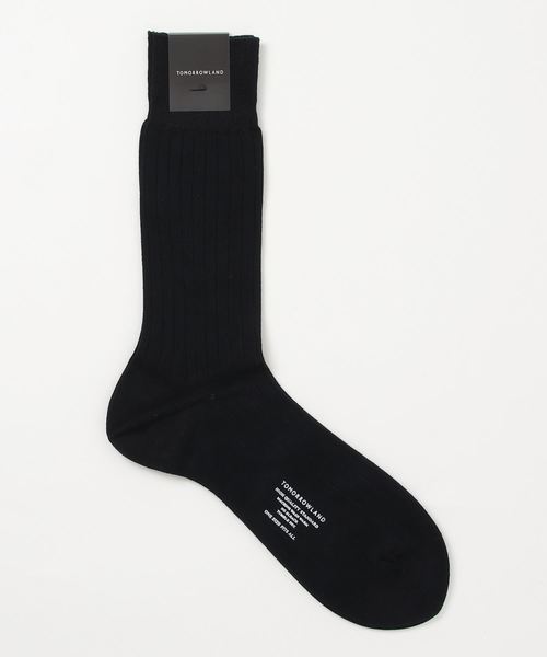 TOMORROWLAND （トゥモローランド）の「TOMORROWLAND コットンナイロン リブソックス（ソックス/靴下・メンズ・ダークブルー/ブラック系その他/ネイビー・FREE）」の3枚目の写真