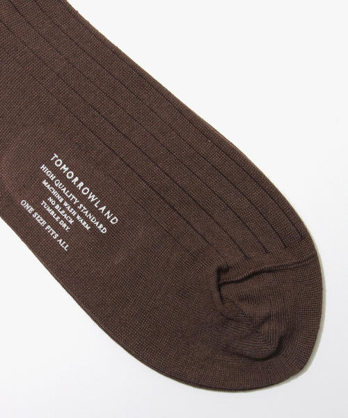 TOMORROWLAND （トゥモローランド）の「TOMORROWLAND コットンナイロン リブソックス（ソックス/靴下・メンズ・ダークブルー/ブラック系その他/ネイビー・FREE）」の6枚目の写真
