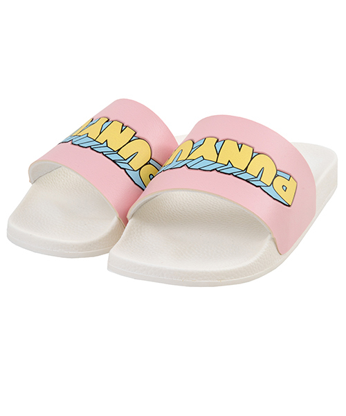 PUNYUS（プニュズ）の「ロゴスライドサンダル（サンダル・レディース・ホワイト/ブラック/ピンク・1/2/3/4）」の3枚目の写真