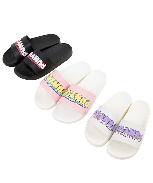 PUNYUS（プニュズ）の「ロゴスライドサンダル（サンダル・レディース・ホワイト/ブラック/ピンク・1/2/3/4）」の6枚目の写真