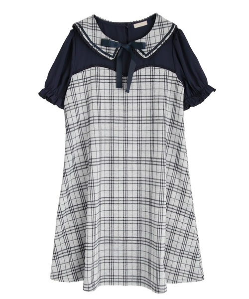 axes femme POETIQUE♡セーラー付け襟付カットワンピース axes femme POETIQUE♡セーラー付け襟付カットワンピース