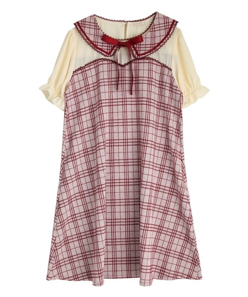 axes femme POETIQUE♡セーラー付け襟付カットワンピース axes femme POETIQUE（アクシーズファムポエティック）の