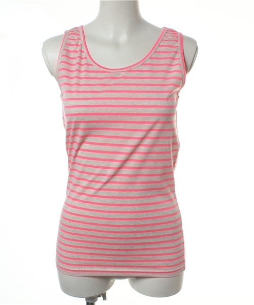 Auntie Rosa（アンティローザ）の「【Agneau7】シンプルボーダータンク（タンクトップ・レディース・ライトブルー/ネイビー/ピンク/グリーン/ライトグリーン/イエロー/オレンジ・FREE）」の6枚目の写真