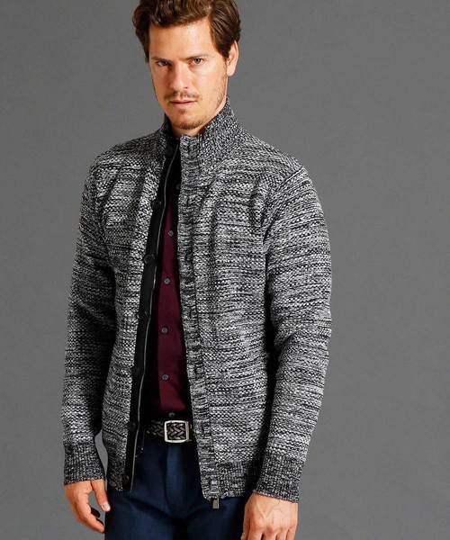 セール スタンドカラーニットジャケット その他アウター Monsieur Nicole ムッシュニコル のファッション通販 Zozotown