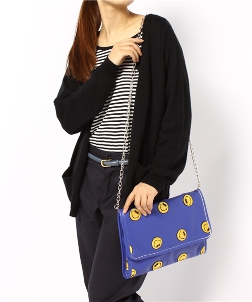 Candy Stripper(キャンディストリッパー)の「BAD SMILE 2WAY CLUTCH BAG(ショルダーバッグ・レディース・オフホワイト/ブラック/ブルー・FREE)」の12枚目の写真