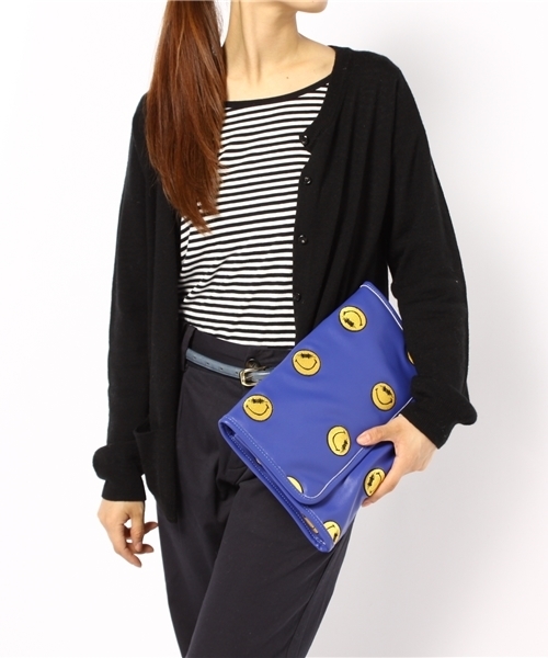 Candy Stripper(キャンディストリッパー)の「BAD SMILE 2WAY CLUTCH BAG(ショルダーバッグ・レディース・オフホワイト/ブラック/ブルー・FREE)」の13枚目の写真