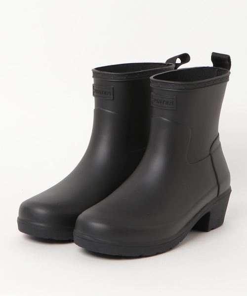 HUNTER（ハンター）の「【HUNTER/ハンター】REFIND LOW HEEL ANKLE BIKER　WFS2014RMA HUT（レインシューズ・レディース・ブラック/ネイビー・3/4/5/6/7）」の2枚目の写真