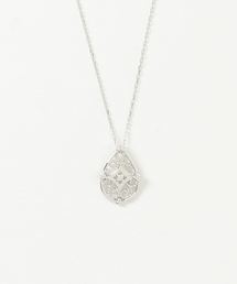 con affetto K10　ダイヤサークルネックレス　コンアフェット con affetto(ファッション) ネックレス K10ダイヤムーン