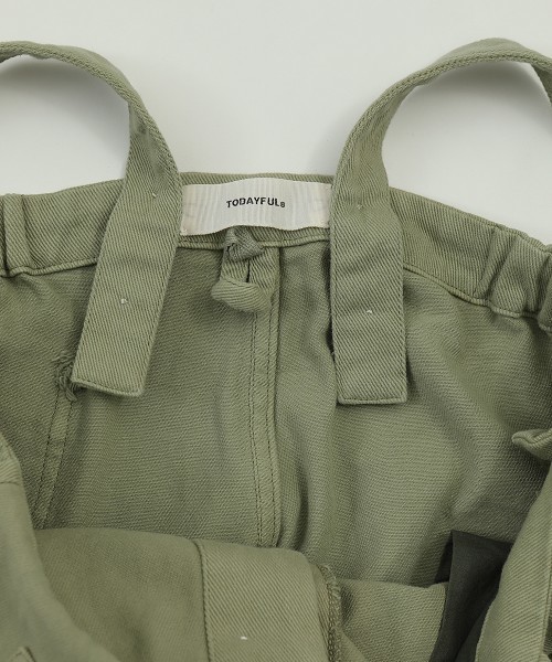 TODAYFUL(トゥデイフル)の「ウォッシュドツイルサロペット(サロペット/オーバーオール・レディース・キナリ/ミント・36inch/38inch)」の5枚目の写真