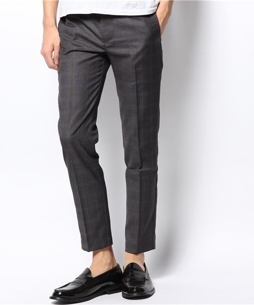 HAMNETT（ハムネット）の「【HAMNETT】デフォミティポケットスラックス / パンツ（スラックス・メンズ・ネイビー/チェック・LARGE/SMALL/MEDIUM）」の2枚目の写真