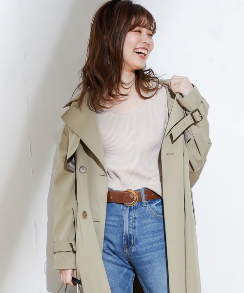 natural couture(ナチュラルクチュール)の「オニワッフルショートTシャツ(Tシャツ/カットソー・レディース・ブラック/ベージュ/オフホワイト/オレンジ/ミント・FREE)」の3枚目の写真