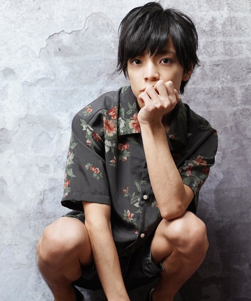 おしゃれスタ(オシャレスタ)の「ビッグシルエット総柄プリントオープンカラー半袖シャツ(IR)(シャツ/ブラウス・メンズ・その他/その他1/その他2/その他3/その他4/その他5・M/L/XL)」の3枚目の写真